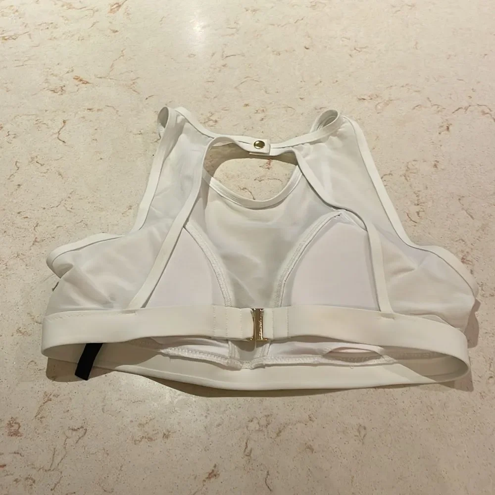 Victoria’s Secret mesh halter snap back swim top SZ large